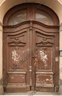 door double wooden ornate 0006